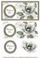 Silver Magnolia Thinking of You Floral Dl Decoupage Topper