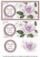 Lilac Magnolia Good Luck New Job Floral Dl Decoupage Topper