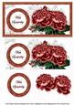 Dred Roses with Sympathy Dl Decoupage Topper