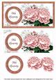 Pink Roses with Sympathy Dl Decoupage Topper