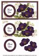 Dpurple Poppy Thank You Dl Decoupage Topper