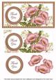 Pink Poppy Thank You Dl Decoupage Topper