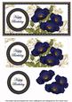 Dblue Poppy Happy Birthday Dl Decoupage Topper