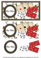 White Games Best Wishes Dl Decoupage Topper