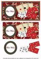 Red Games Best Wishes Dl Decoupage Topper