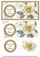 Cream Magnolia 35th Birthday Dl Decoupage Topper