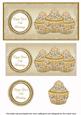 Cream Vintage Cupcake 75th Birthday Dl Decoupage Topper