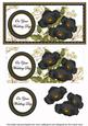 Black Poppy Wedding Day Dl Decoupage Topper