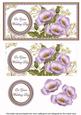 Lilac Poppy Wedding Day Dl Decoupage Topper