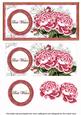 Cerise Roses Best Wishes Dl Decoupage Topper