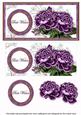 Dpurple Roses Best Wishes Dl Decoupage Topper