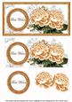 Peach Roses Best Wishes Dl Decoupage Topper