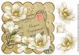 Cream Magnolia Your Enagagement 8in Decoupage Topper
