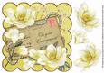 Lemon Magnolia Your Enagagement 8in Decoupage Topper