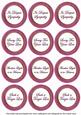Cerise in Sympathy Round Sentiment Toppers