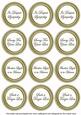 Olive in Sympathy Round Sentiment Toppers