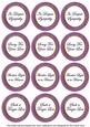 Purple in Sympathy Round Sentiment Toppers