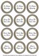 Silver in Sympathy Round Sentiment Toppers