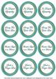 Teal in Sympathy Round Sentiment Toppers
