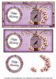 Lilac Birdcage Happy Birthday Dl Decoupage Topper