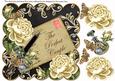 Cream Blk Roses the Perfect Couple 8in Scallop Step by Step