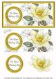 Lemon Magnolia Wedding Day Dl Decoupage Topper