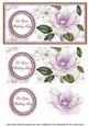Lilac Magnolia Wedding Day Dl Decoupage Topper