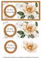 Peach Magnolia Wedding Day Dl Decoupage Topper