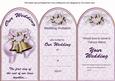 Lilac Wedding Bells Wedding Invitation & Rsvp Tri-fold Card