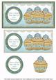 Teal Vintage Cupcake Calorie Free Cake Dl Topper