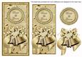 Cream Wedding Bells Bride & Groom Dl Topdown Topper