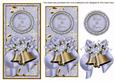 Blue Wedding Bells Bride & Groom Dl Topdown Topper