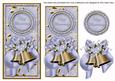 Blue Wedding Bells Happy Anniversary Dl Topdown Topper
