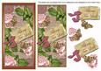 Pink Roses My True Love Dl Topdown Topper