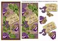 Purple Roses My True Love Dl Topdown Topper
