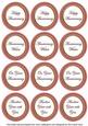 Pink Check Anniversary Mix Round Sentiment Toppers