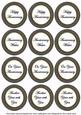 Black Check Anniversary Mix Sentiment Round Toppers