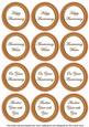 Borange Check Anniversary Mix Sentiment Round Toppers