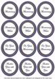 Dblue Check Anniversary Mix Sentiment Round Toppers