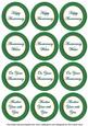 Dgreen Check Anniversary Mix Sentiment Round Toppers