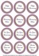 Lilac Check Anniversary Mix Sentiment Round Toppers