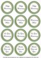 Mint Green Check Anniversary Mix Sentiment Round Toppers