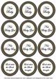 Black Check Baby Mix Sentiment Round Toppers