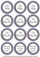 Blue Check Baby Mix Sentiment Round Toppers