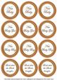 Borange Check Baby Mix Sentiment Round Toppers