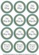Dteal Check Baby Mix Sentiment Round Toppers