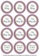 Lilac Check Baby Mix Sentiment Round Toppers