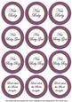 Purple Check Baby Mix Sentiment Round Toppers