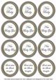 Silver Check Baby Mix Sentiment Round Toppers
