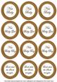 Vtea Check Baby Mix Sentiment Round Toppers